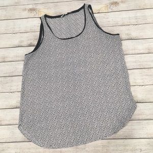 Loft black and white tank